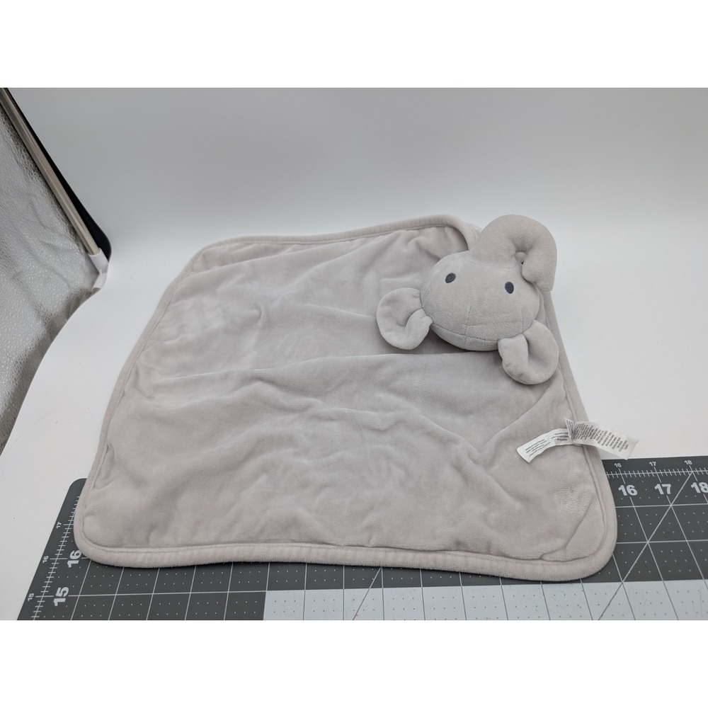 Nordstrom Baby Gray Elephant Lovey Plush 2016 Stripes Security Blanket Stuffed - Picture 8 of 8